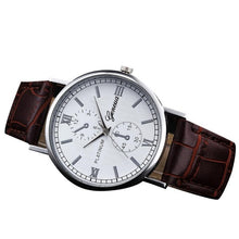 Load image into Gallery viewer, Leather Men Watch